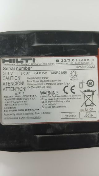 Batería Hilti B22 3.0 Li-Ion