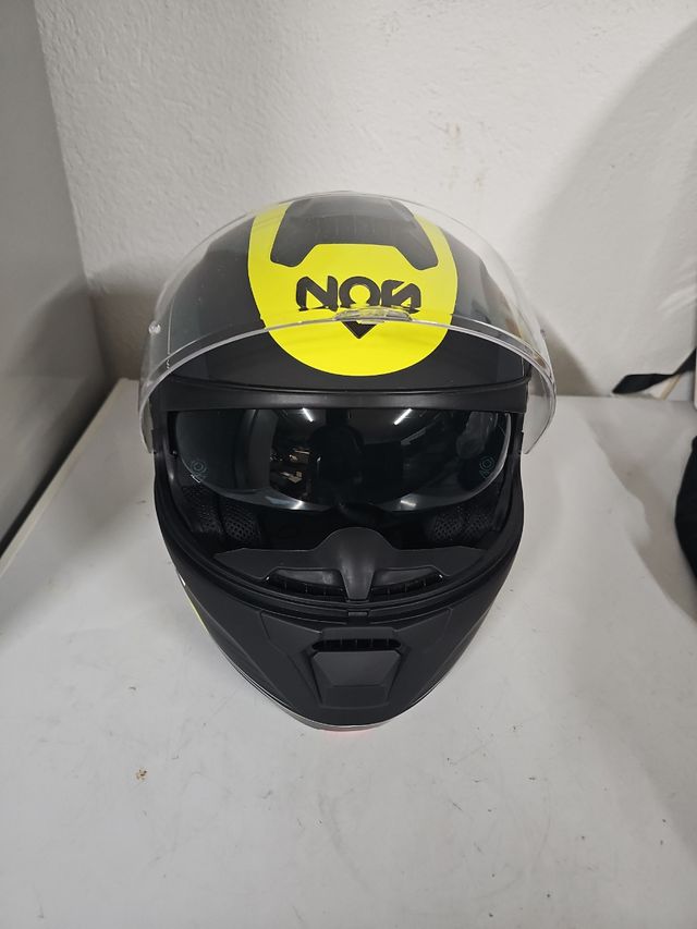 Capacete NOS NS-8 Gaze Fluor Amarelo Fosco