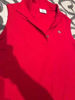 vestido lacoste XXL mujer rojo 