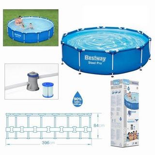 Piscina Bestway Steel Pro 396cm