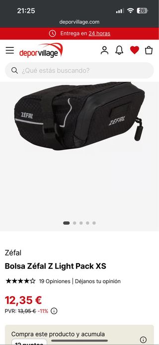 Zefal Z Light Pack XS - Bolsa sillín