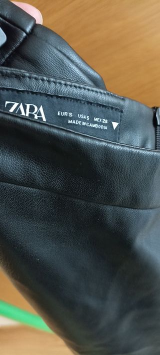 Falda negra Zara - Talla S