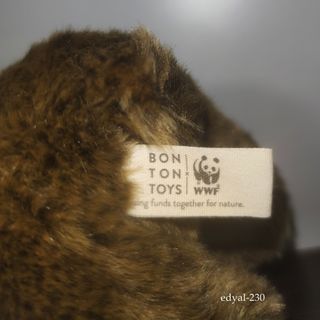 WWF peluche ORSO BRUNO GRIZZLY - 18 cm - Nuovo