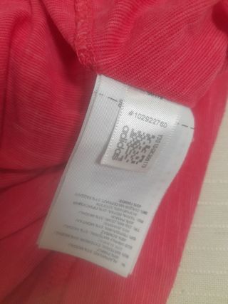 Camiseta Adidas M tirantes fitness fresa