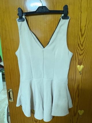 Blusa beige mujer