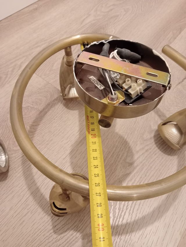 2 Lámparas techo doradas - ¡Oferta!