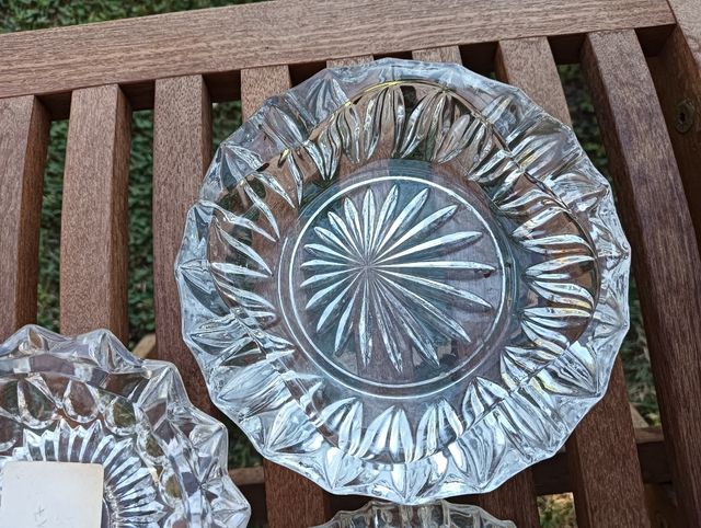 3 Posacenere Cristallo Vintage