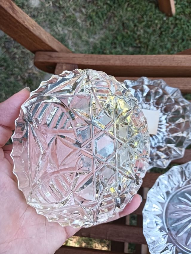 3 Posacenere Cristallo Vintage