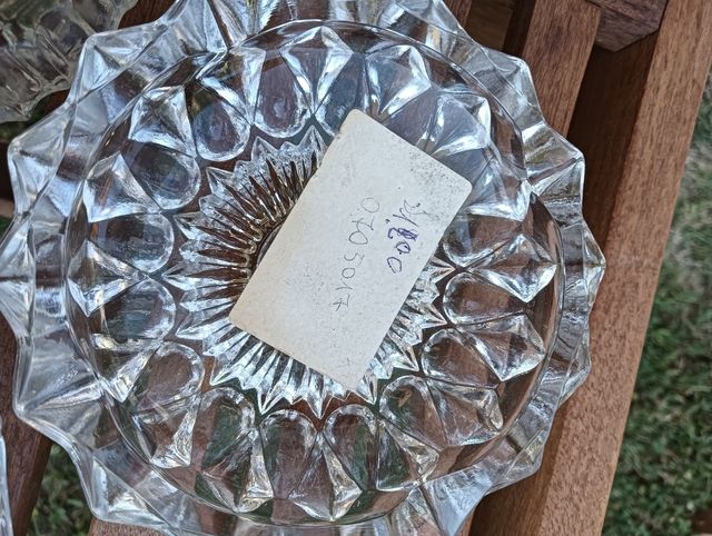 3 Posacenere Cristallo Vintage