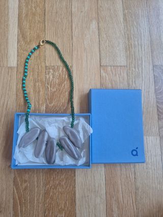 Collar Tanata - Gris y Verde
