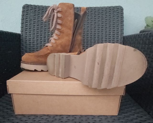 Botas Marrón Piel - 36