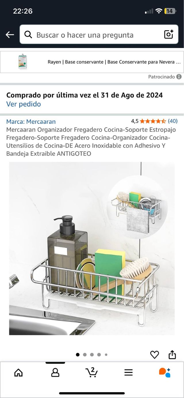 Soporte para estropajos