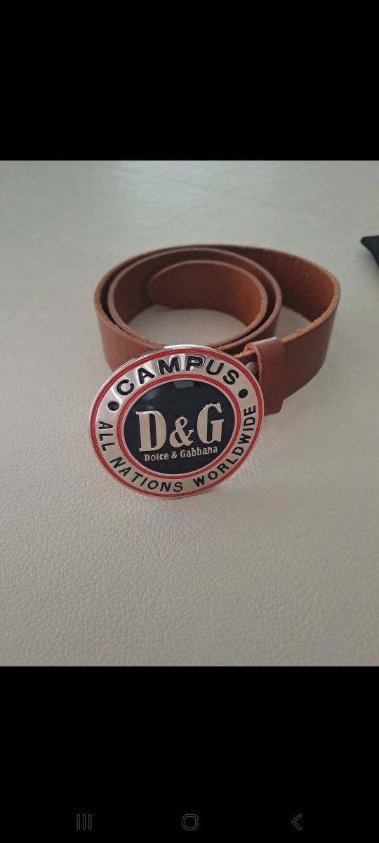 Cintura D&G marrone unisex