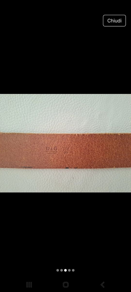 Cintura D&G marrone unisex