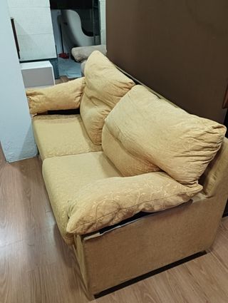 Sofá 2 plazas beige