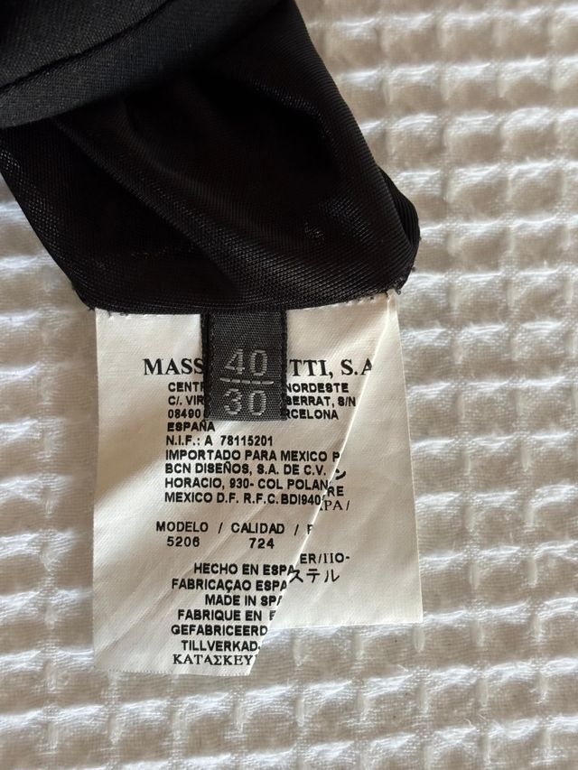 Falda midi negra Massimo Dutti