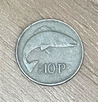 Moneda irlandesa 10 peniques 1978