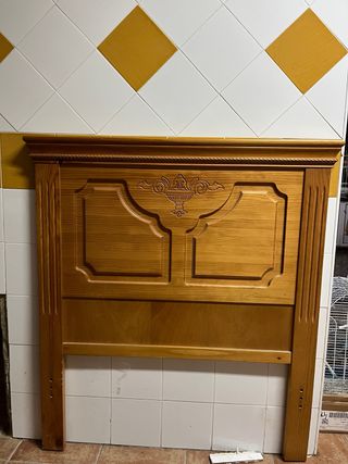 Cabecero madera cama individual