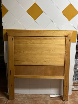 Cabecero madera cama individual