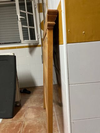 Cabecero madera cama individual