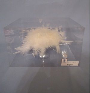 Tocado plumas blanco novias o fiestas