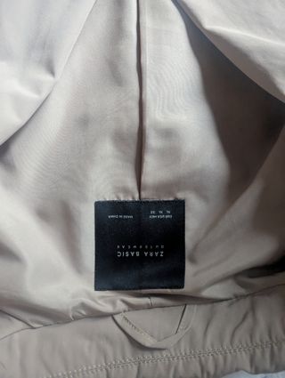 Gabardina Zara XL Beige