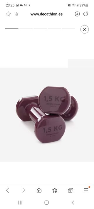 Mancuernas 1,5kg Decathlon