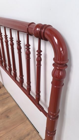 CABEZAL O CABECERO MATRIMONIO DE MADERA ANTIGUO