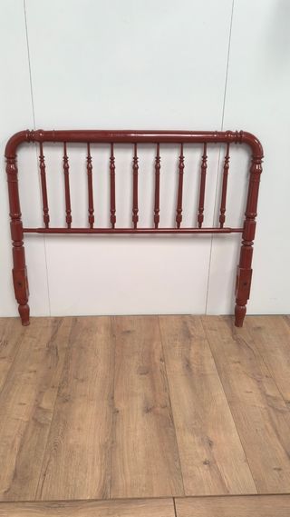 CABEZAL O CABECERO MATRIMONIO DE MADERA ANTIGUO
