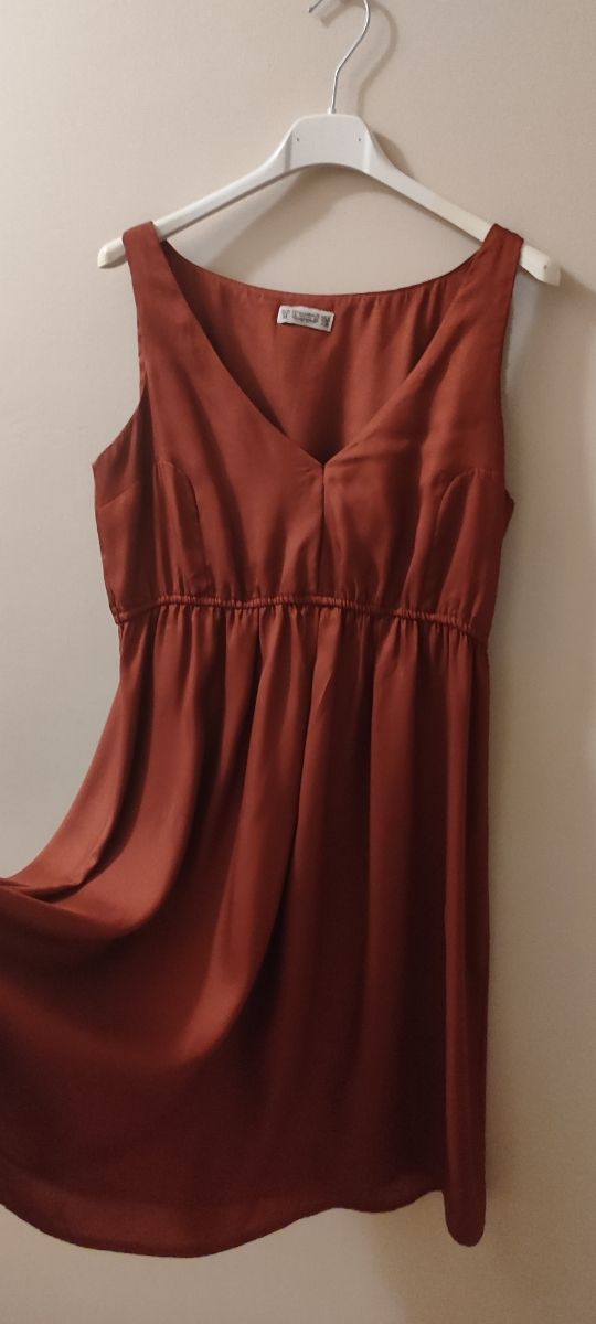 Vestido marrón cóctel/fiesta