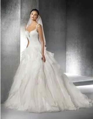 Vestido novia talla XS - Blanco