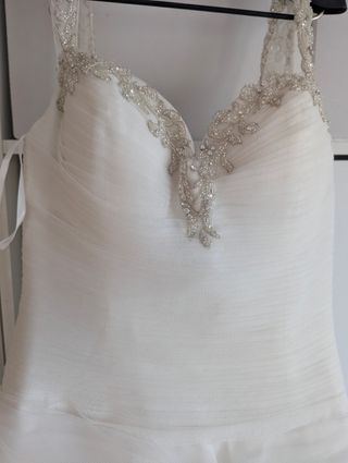 Vestido novia talla XS - Blanco