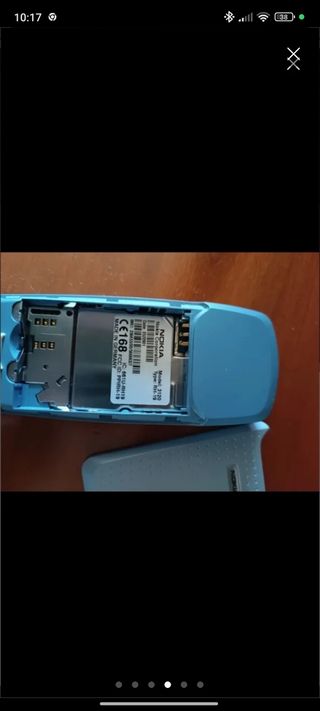 Nokia 3120 - móvil vintage azul-plateado