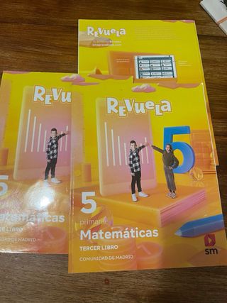 REVUELA 5 primaria Matematicas 3 libros