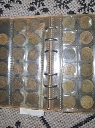 Album Monedas 1 Peseta Franco