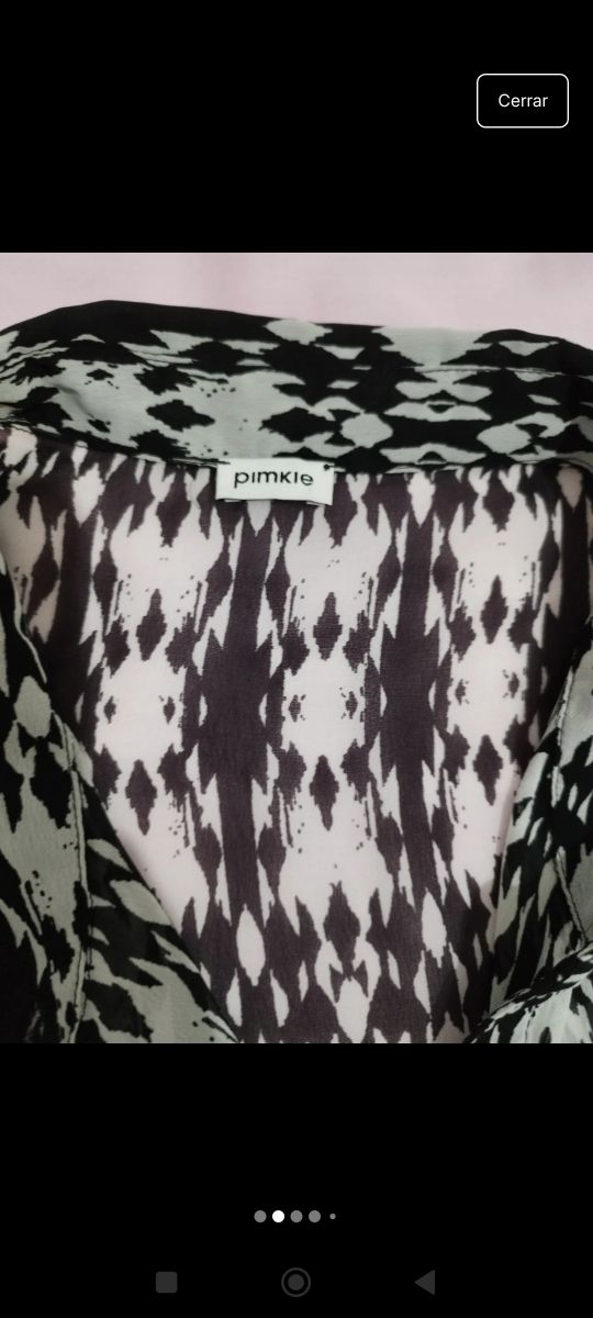 Blusa Pimkie blanco y negro