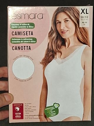 Camiseta Esmara blanca talla XL (50/52)