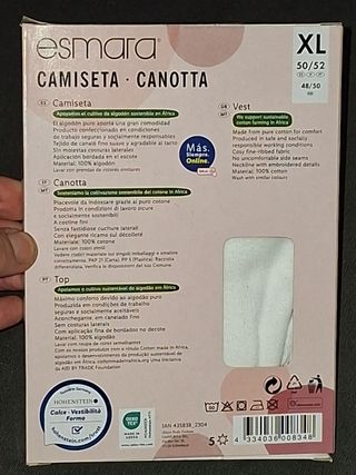 Camiseta Esmara blanca talla XL (50/52)