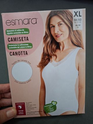 Camiseta Esmara blanca talla XL (50/52)