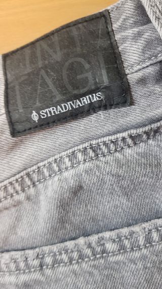 Shorts vaqueros grises L