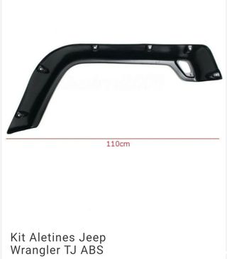 Aletines en ABS  para Jeep Wrangler TJ.