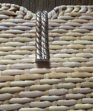 Bolso mimbre beige - Cadena metálica nuevo