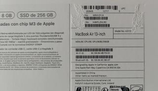 Caja vacía MacBook Air 13" M3 - Gris Espacial