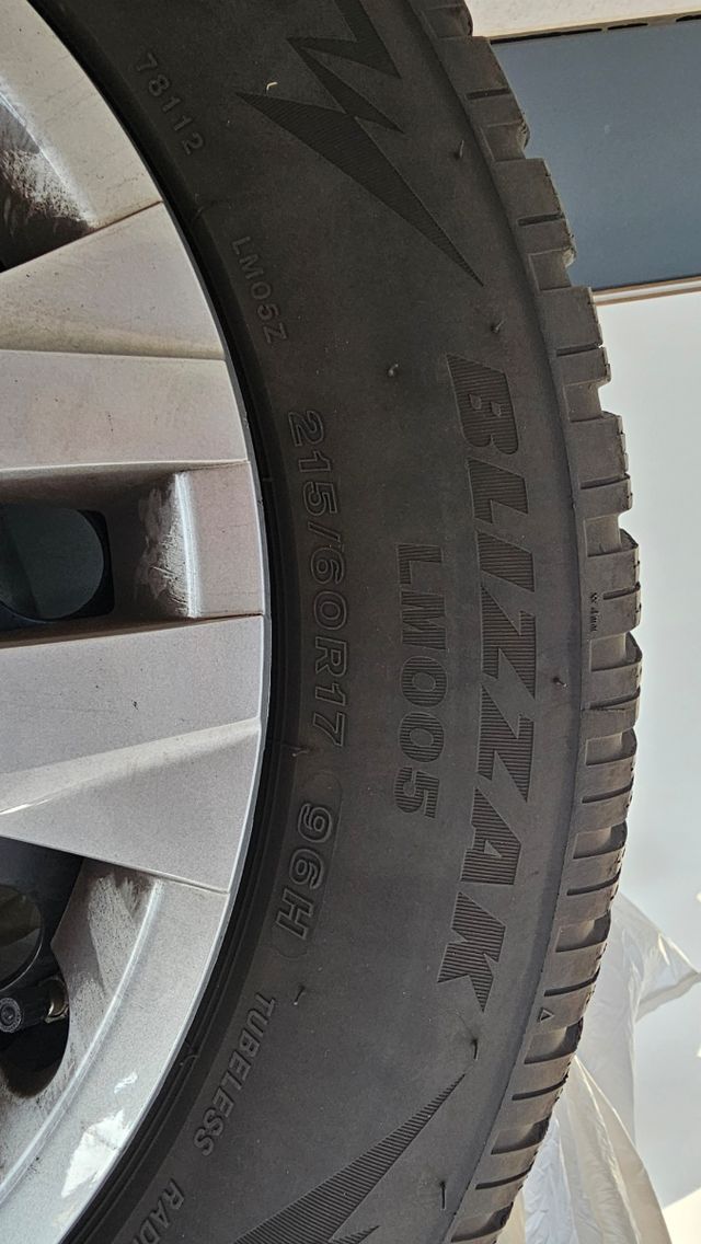 Llantas con neumáticos invierno 215/60/R17