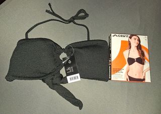 Sujetador de biquini CRIVIT Negro - Talla XL (42)