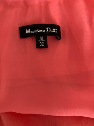 Vestido Massimo Dutti rosa - Talla M