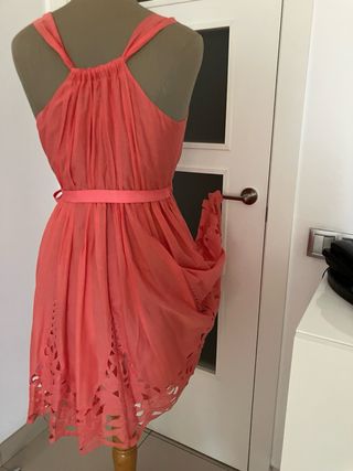 Vestido Massimo Dutti rosa - Talla M