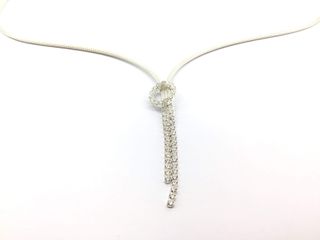 collar plata 925mm con piedra con circonita 23cm