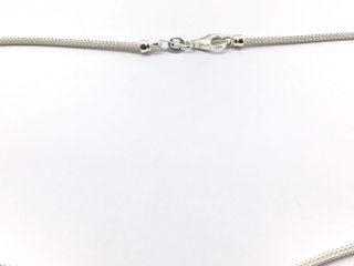 collar plata 925mm con piedra con circonita 23cm