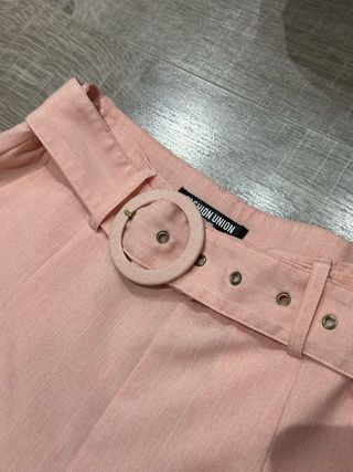 Shorts rosas cintura 
